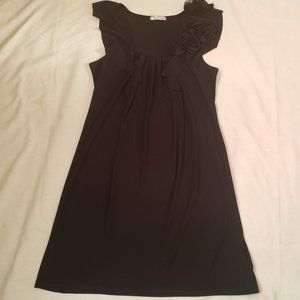 Nic & Dom Women's Dress Size s Fabric Flower Sleeveless Stretchy black